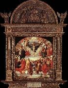 Albrecht Durer The Adoration of the Holy Trinity oil on canvas